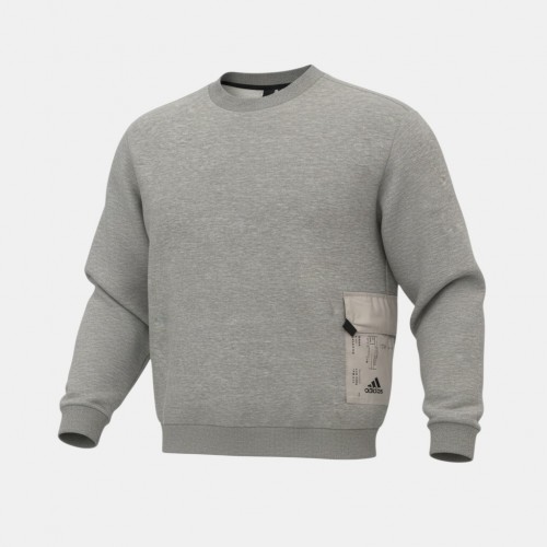 Adidas Utility Pocket Γκρι Φούτερ / Pre Owned